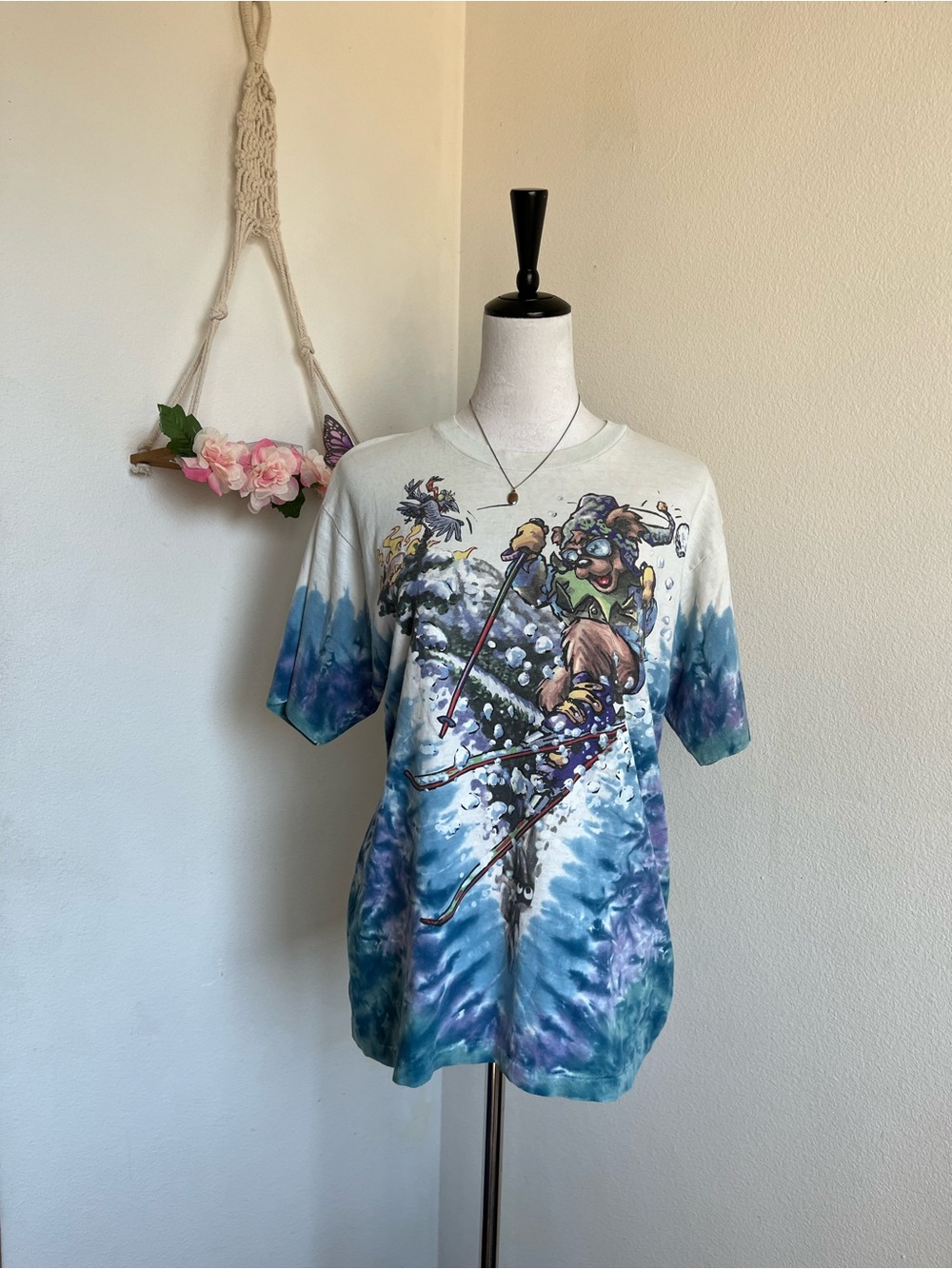 Vintage Grateful Dead Liquid Blue Tye Dye Shirt